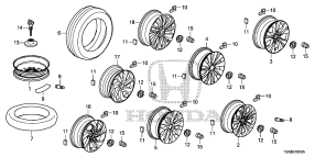 honda B__1800 ШИНА/ WHEEL DISKS