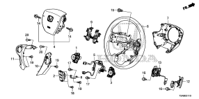 honda B__3110 РУЛЕВОЕ КОЛЕСО (SRS)