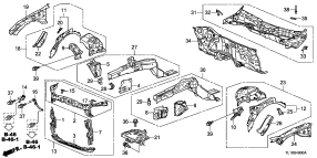 honda B__4900 FRONT BULKHEAD/ ПАНЕЛЬ ПРИБОРОВ