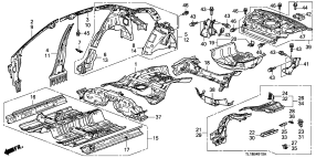 honda B__4910 ОБЛАСТЬ ДНИЩА/ INNER PANELS