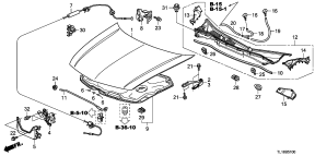 honda B__5100 ENGINE HOOD