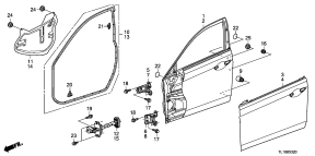 honda B__5320 FRONT DOOR PANELS