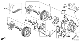 honda B__5700 КОНДИЦИОНЕР (COMPRESSO R)