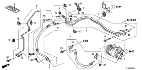 honda B__6000 КОНДИЦИОНЕР (HOSES/ PIP ES)