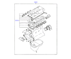 hyundai 20203B11 набор прокладок двигателя