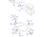 hyundai 2021613 Подвеска двигателя и коробки передач (03/03)