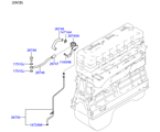 hyundai 25267D12 Система вентиляции картера двигателя (02/02)