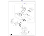 hyundai 20203D11 набор прокладок двигателя