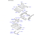 hyundai 6061212 FLOOR ASSY-COMPL& ISOLATION PAD (02/04)