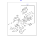 hyundai 2020311 набор прокладок двигателя
