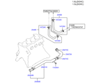hyundai 2525512 Шланг и трубопровод  охлаждающей жидкости (02/03)
