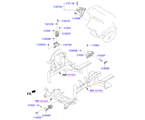 hyundai 20216A11 Подвеска двигателя и коробки передач