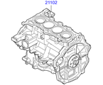 hyundai 20202B11 Короткоходный двигатель в сборе