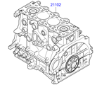 hyundai 20202D11 Короткоходный двигатель в сборе