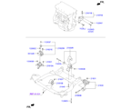 hyundai 20216A11 Подвеска двигателя и коробки передач (01/02)
