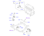 hyundai 20216C11 Подвеска двигателя и коробки передач