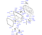 hyundai 8181711 отделка двери багажника