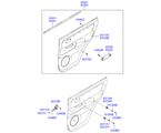 hyundai 8183311 Облицовка задней двери