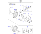 kia 2610A11 механизм тормозов задний