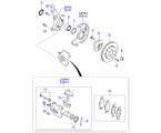 kia 330011 AXLE & BRAKE MECHANISM-FRONT