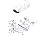 kia 8686511 ROPaRA-CHOQUE D