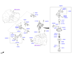 kia 43437A11 GEAR SHIFT CONTROL-MANUAL