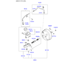 kia 5858115 BRAKE MASTER CYLINDER & VACUUM HOSE (05/06)
