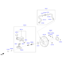 kia 5858511 BRAKE MASTER CYLINDER & BOOSTER