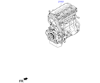 kia 20201D11 Подрамник двигателя в сборе