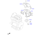 kia 28285A11 Выпускной коллектор