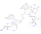kia 28286B11 MUFFLER & EXHAUST PIPE