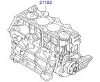 kia 20202C11 SHORT ENGINE ASSY