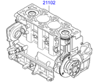 kia 20202D11 Короткоходный двигатель в сборе