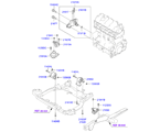 kia 20216D11 Подвеска двигателя и коробки передач