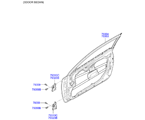 kia 6076012 PANEL-FRONT DOOR (02/02)