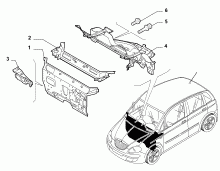 lancia  КУЗОВ, РАМЫ (ПЕРЕДНЯЯ ЧАСТЬ) 