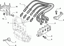 lancia  SPARK PLUGS AND IGNITION CABLES