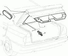 lancia  COUVERCLE DE COFFRE 