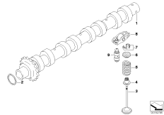 mini 11_4041 Ventilsteuerung-Nockenwelle Einlass