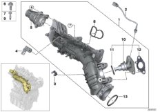 mini 11_5838 Система впуска AGR с упр.заслонками