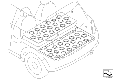 mini 03_3557 Luggage compartment pan