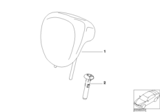 mini 52_2870 Sitz hinten Kopfstütze