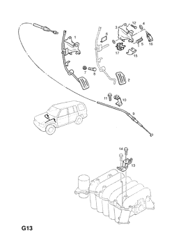 opel 19 КОНТРОЛЬ АКСЕЛЕРАТОРА