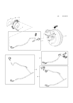 opel 20 ВАКУУМНЫЙ ТРУБОПРОВОД СЕРВОБЛОКА ТОРМОЗА