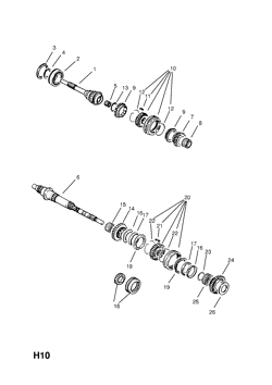 opel 7 PIGNONS PLANETAIRES D