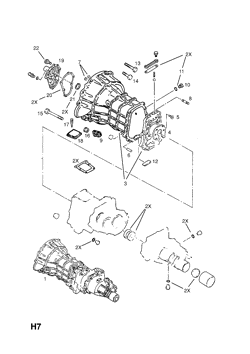 opel 2 JEU DE JOINTS DE TRANSMISSION