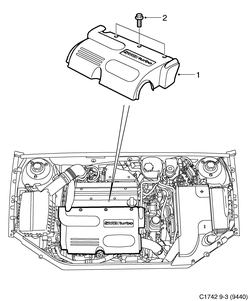 saab C1742 Перекрытие двигательного отсека