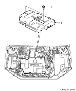 saab C1743 Перекрытие двигательного отсека