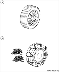 saab C2465 Зимнее колесо - Цепь для езды по снегу