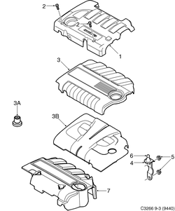 saab C3266 Перекрытие двигательного отсека